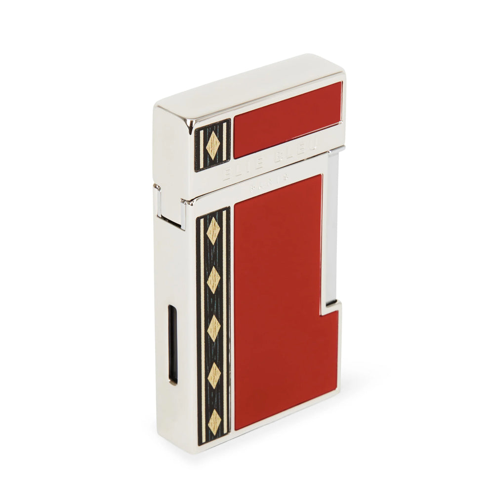 Elie Bleu "Diamond Jetflame & Alba Marquetry" – Pocket Lighter