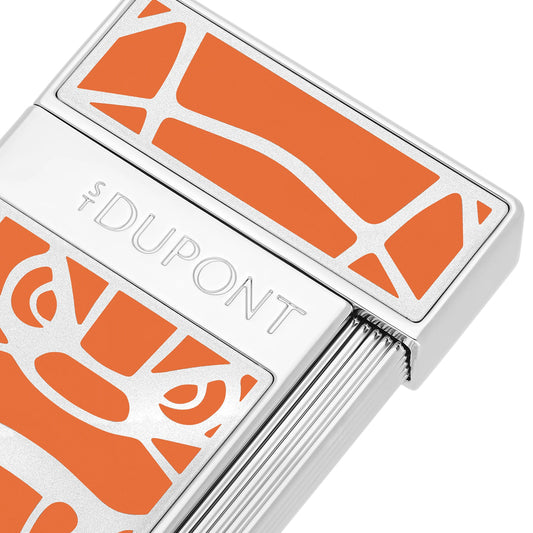 S.T. Dupont Slimmy Lacquered Lighter Orlinski Orange