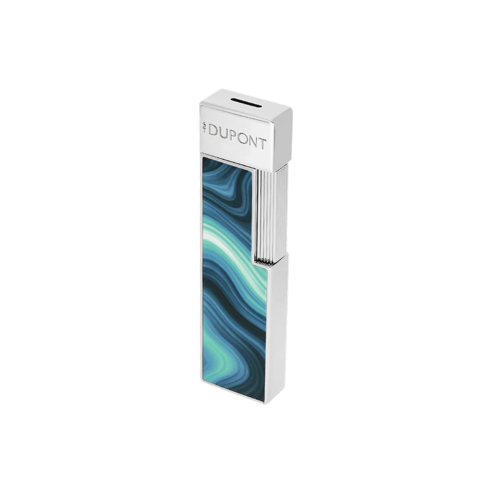 S.T. Dupont Twiggy Lacquered Lighter Géode Blue