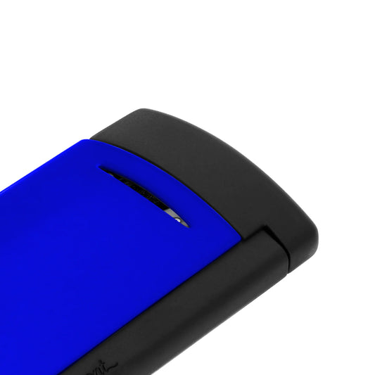 S.T. Dupont Minijet Lacquered Lighter Fluo Neon Blue