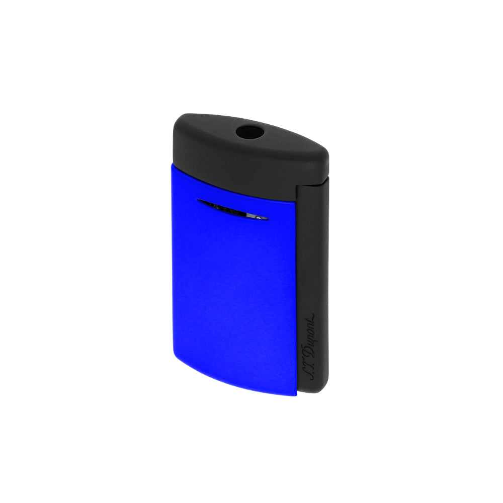 S.T. Dupont Minijet Lacquered Lighter Fluo Neon Blue