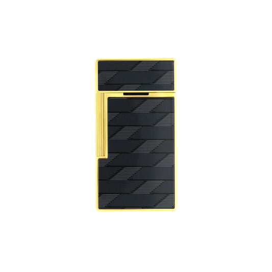 S.T. Dupont Biggy Lacquered Lighter – Monogram 1872 Black