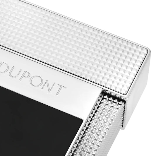 S.T. Dupont Table Lighter Lacquered Silver