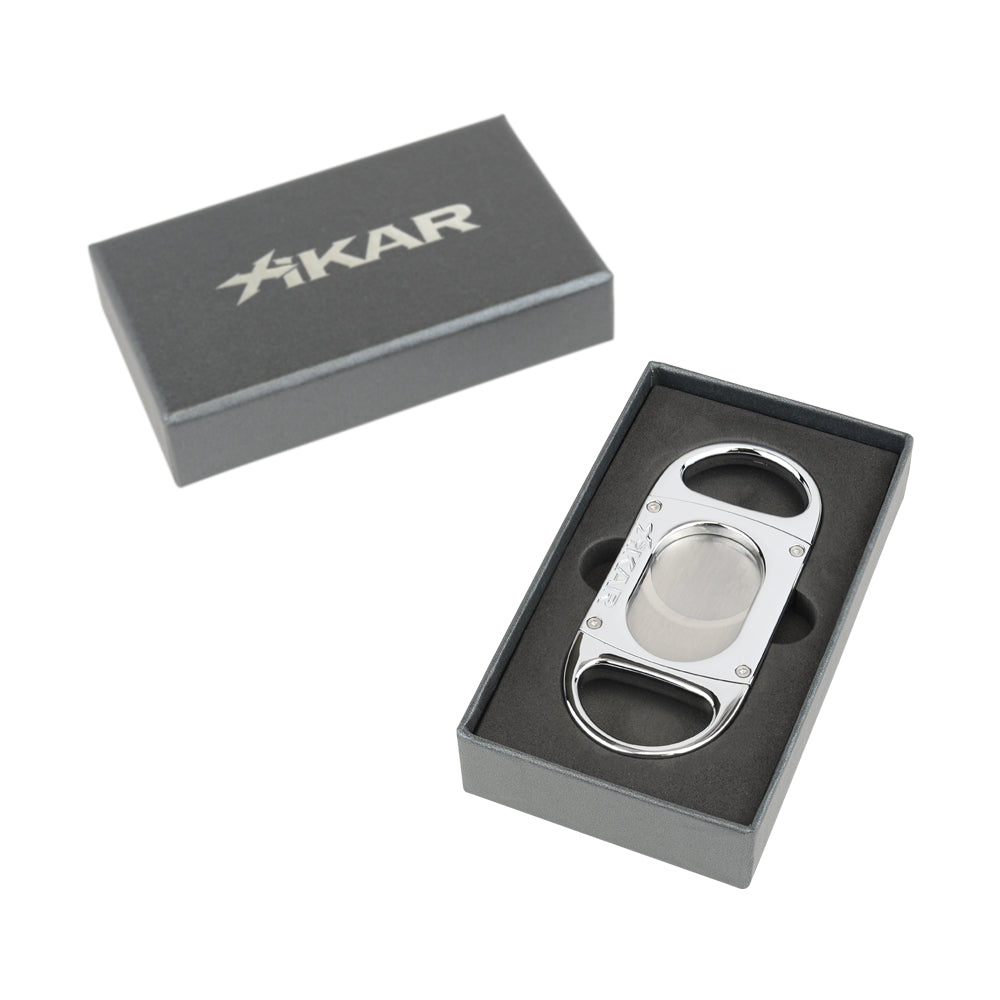 XIKAR M8 Cigar Cutter - Chrome Silver