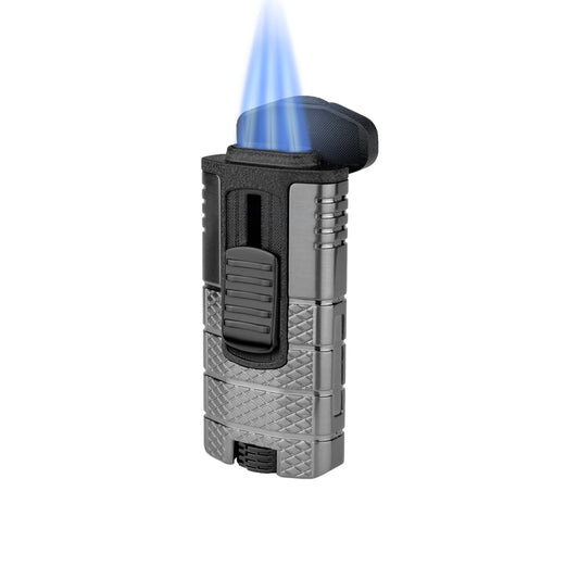 XIKAR Tactical Triple Jet Lighter Gunmetal & Black