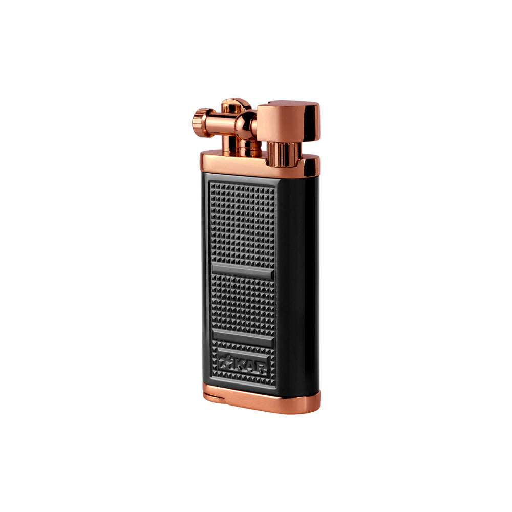 XIKAR Pipeline Soft Flame Pipe Lighter Black & Rose