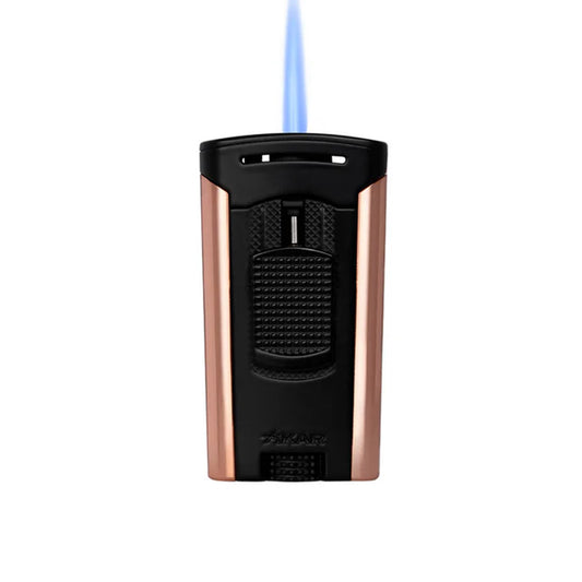 XIKAR Astral Single Jet Lighter Black & Rose Gold