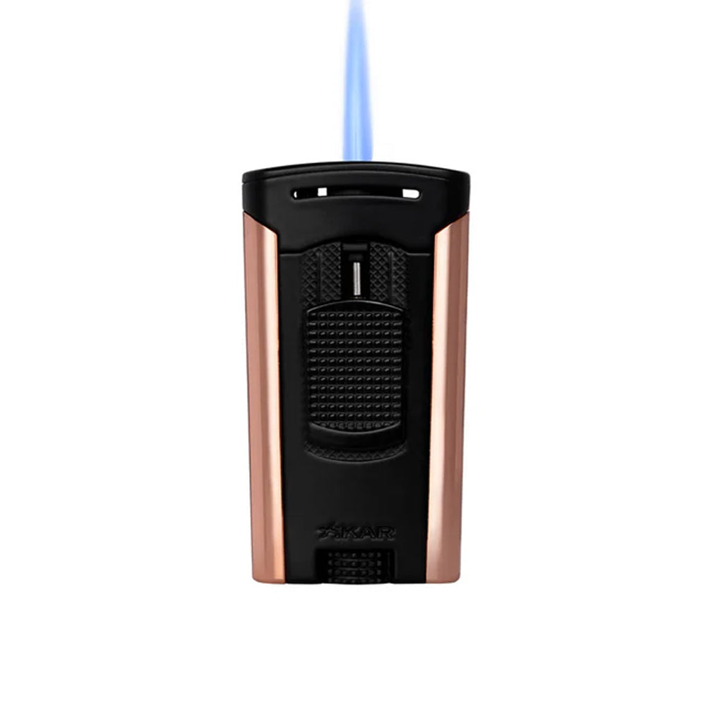 XIKAR Astral Single Jet Lighter Black & Rose Gold