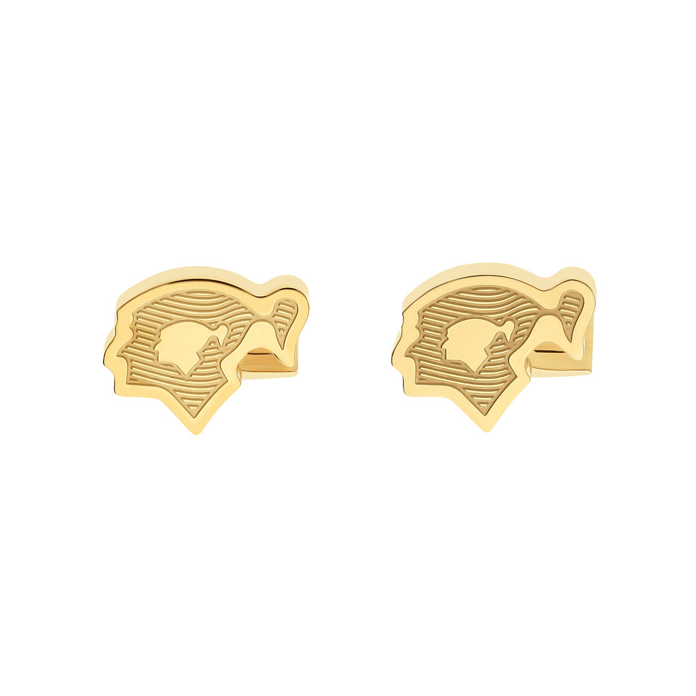 S.T. Dupont Cufflinks Engraved Cohiba 60 Gold