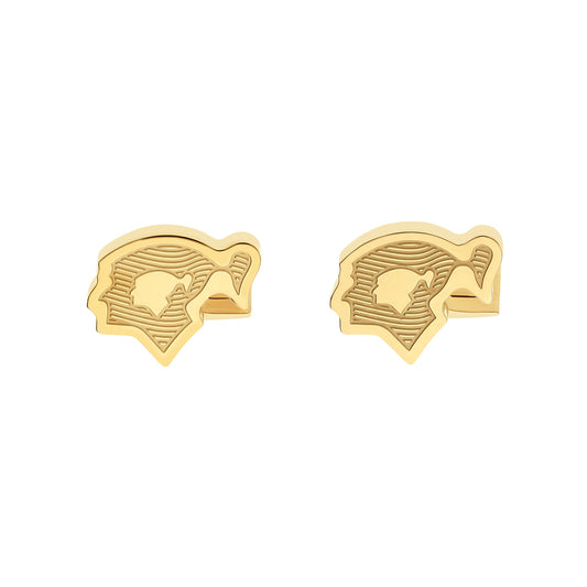 S.T. Dupont Cufflinks Engraved Cohiba 60 Gold