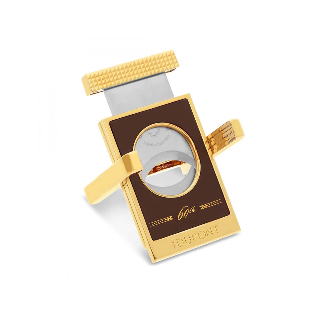 S.T. Dupont Cigar Cutter & Cigar Stand Padrón Edition – Matte Brown & Gold