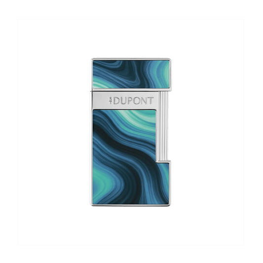 S.T. Dupont Slimmy Lacquered Lighter Géode Blue