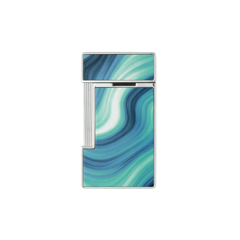 S.T. Dupont Slimmy Lacquered Lighter Géode Blue