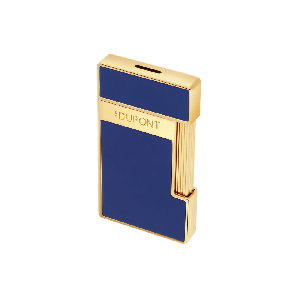 S.T. Dupont Slimmy Lacquered Lighter Indigo Blue