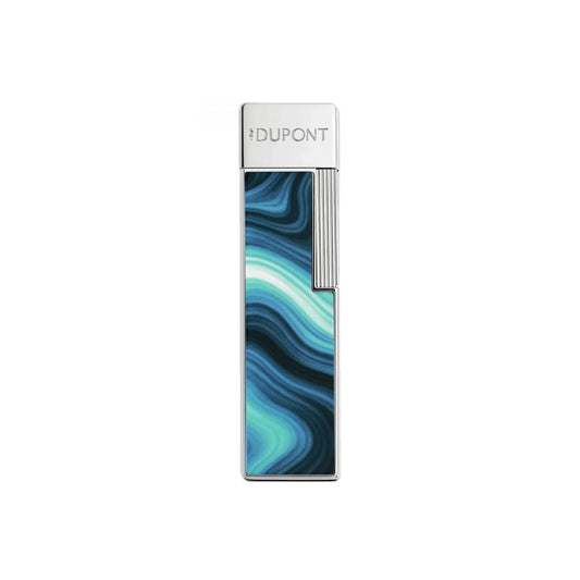 S.T. Dupont Twiggy Lacquered Lighter Géode Blue