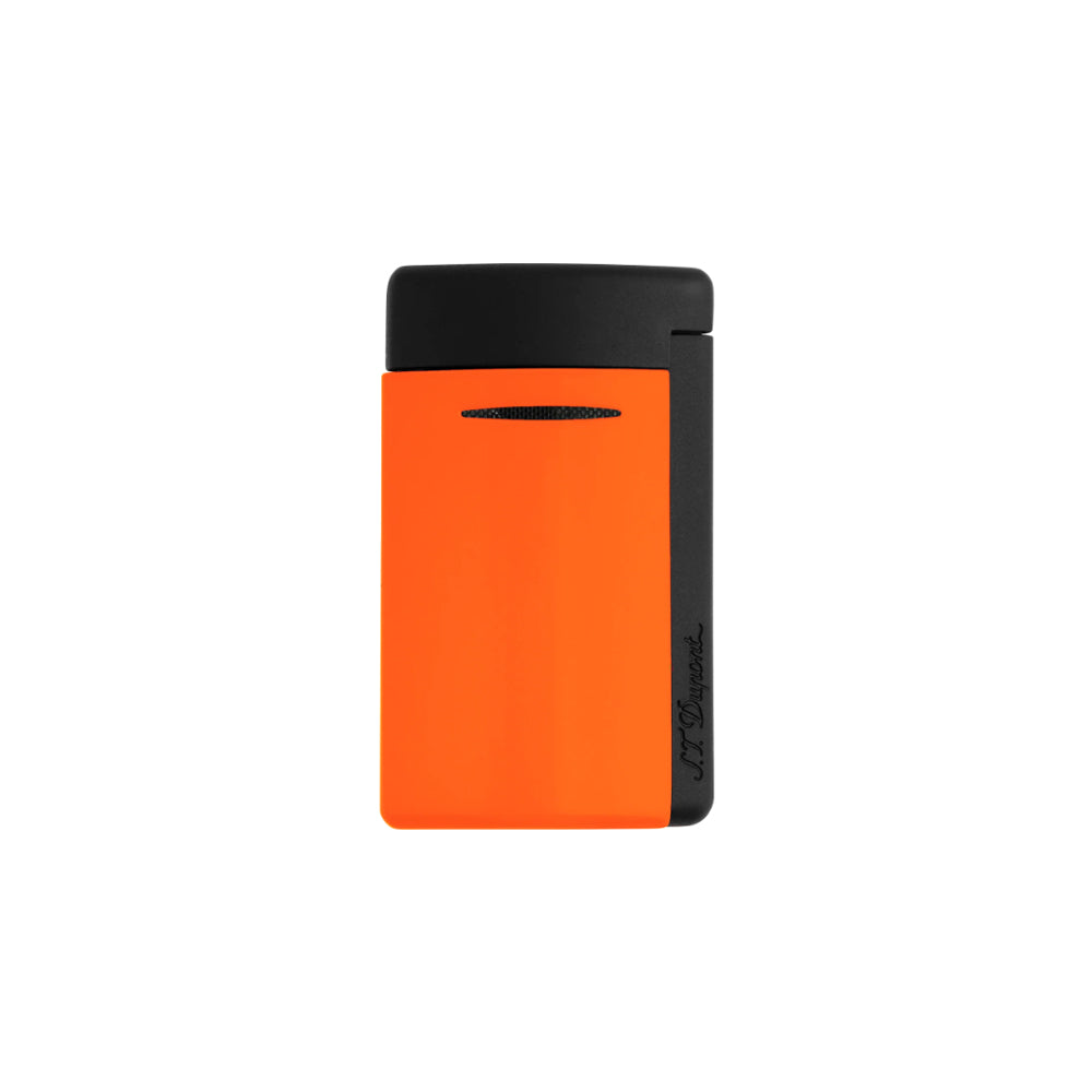 S.T. Dupont Minijet Lacquered Lighter Fluo Neon Orange