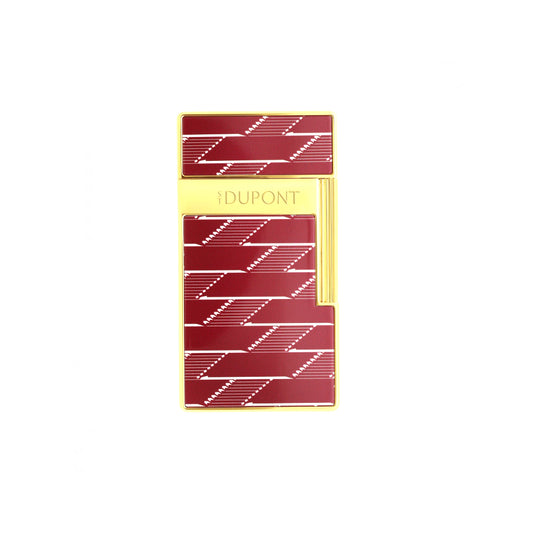 S.T. Dupont Biggy Lacquered Lighter – Monogram 1872 Burgundy