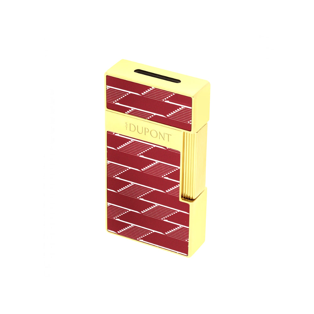 S.T. Dupont Biggy Lacquered Lighter – Monogram 1872 Burgundy
