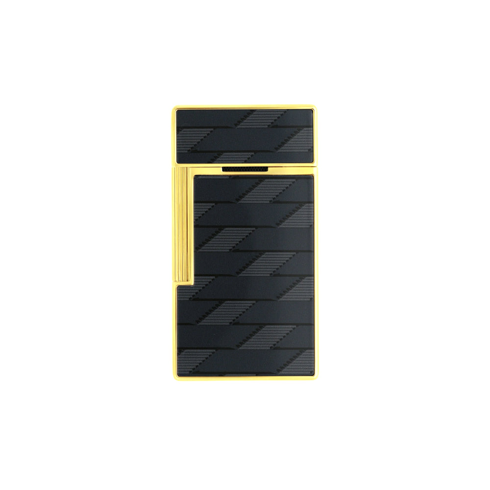 S.T. Dupont Biggy Lacquered Lighter – Monogram 1872 Black