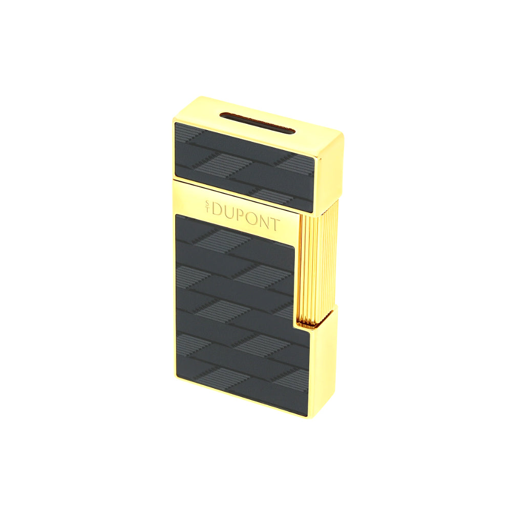 S.T. Dupont Biggy Lacquered Lighter – Monogram 1872 Black
