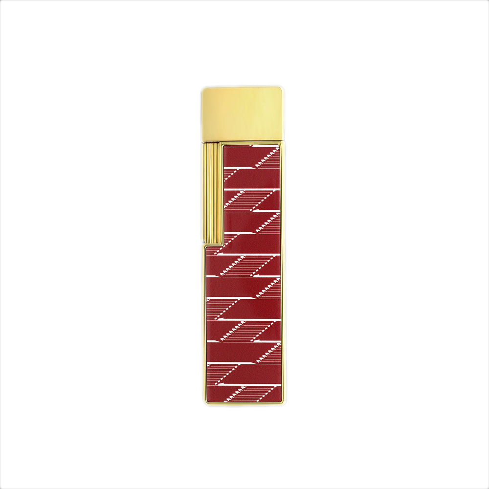 S.T. Dupont Twiggy Lacquered Lighter - Monogram 1872 Burgundy