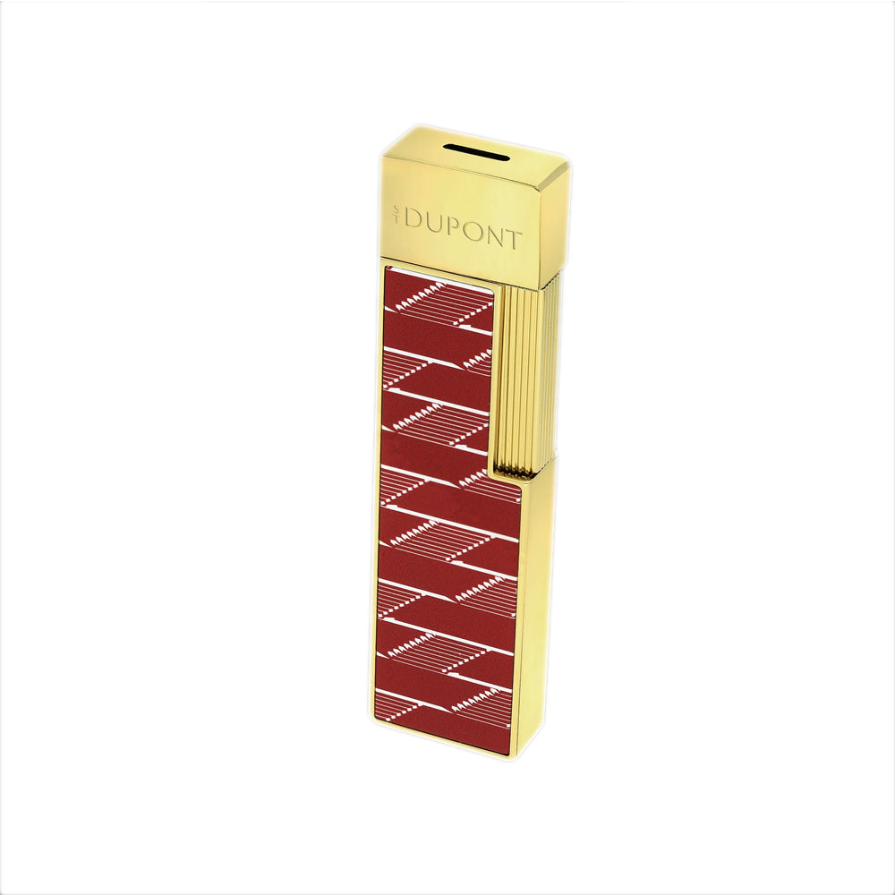 S.T. Dupont Twiggy Lacquered Lighter - Monogram 1872 Burgundy