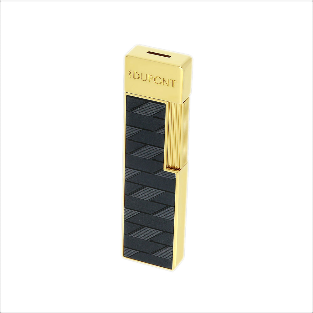 S.T. Dupont Twiggy Lacquered Lighter - Monogram 1872 Black