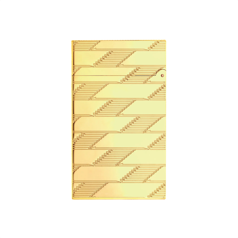 S.T. Dupont Ligne 2 Guilloché Lighter - Monogram 1872 Golden
