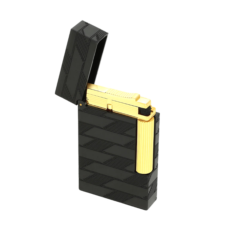 S.T. Dupont Ligne 2 Guilloché Lighter Monogram 1872 Black