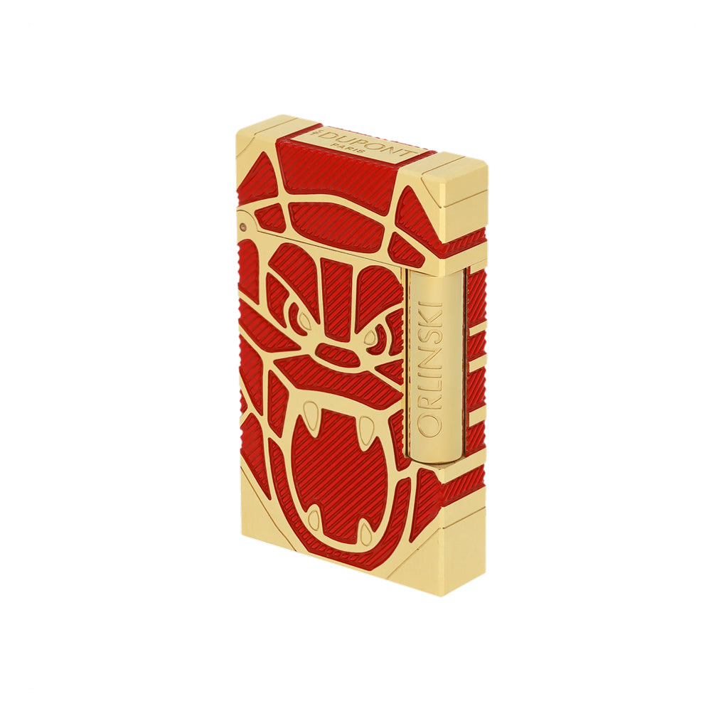 S.T. Dupont Ligne 2 Brushed Lighter Orlinski Red