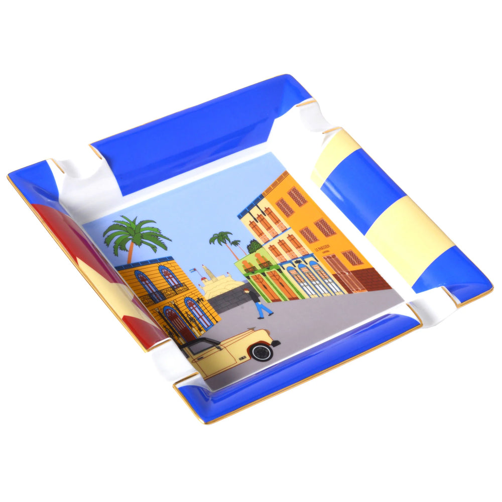 Elie Bleu "Casa Cubana" – Large Porcelain Ashtray