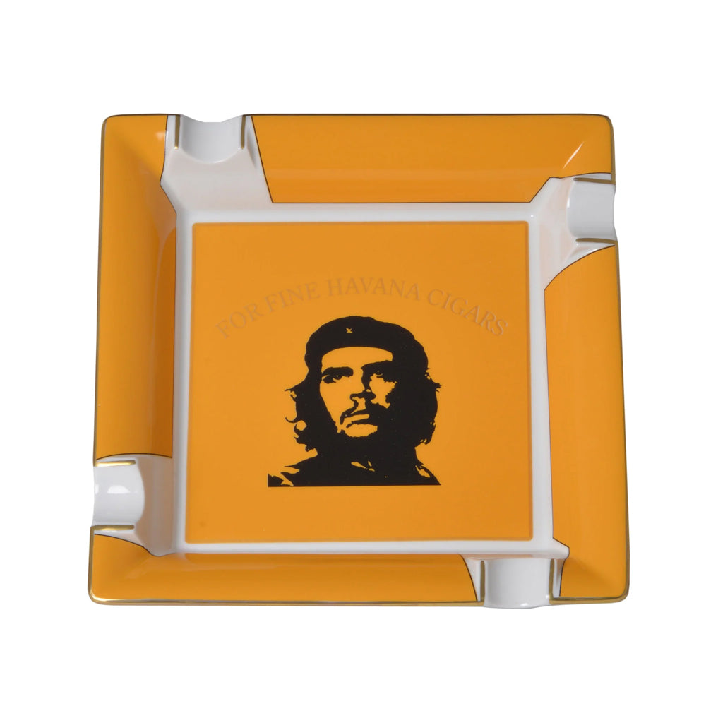 Elie Bleu "Che" Large Porcelain Ashtray Yellow