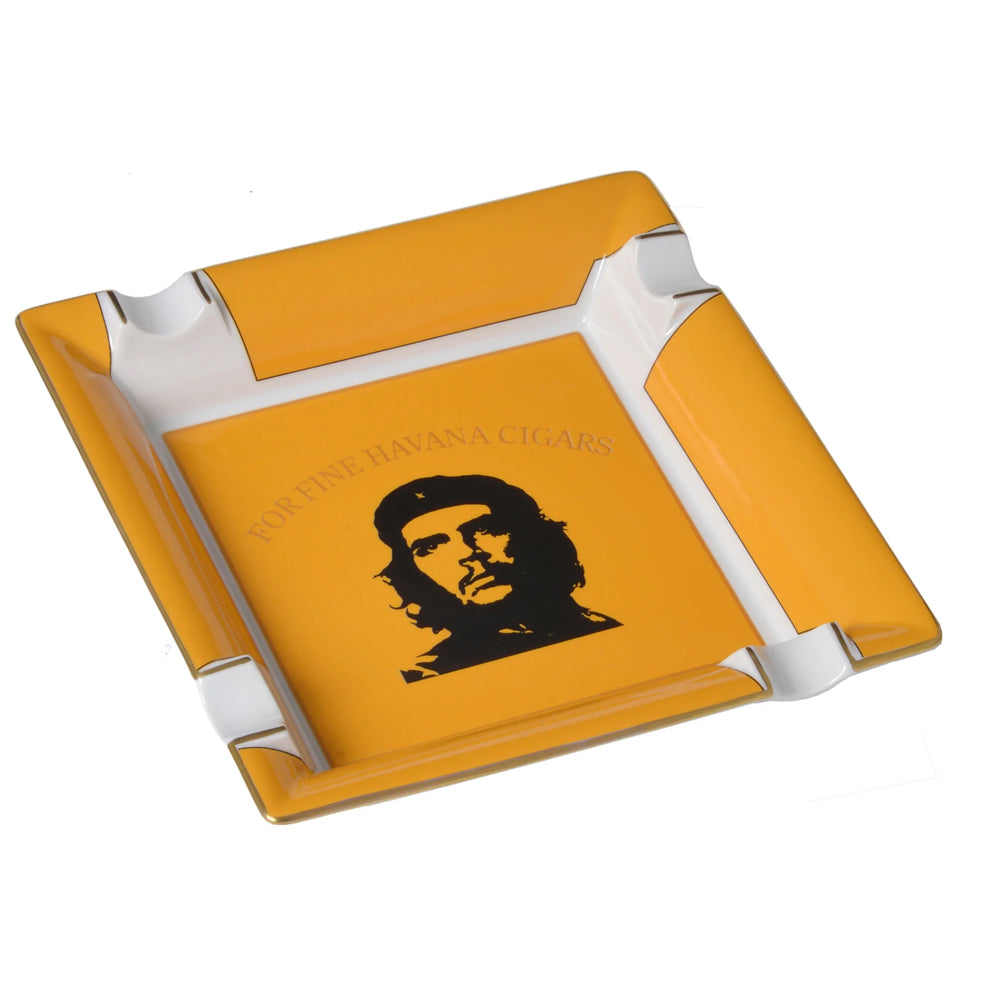 Elie Bleu "Che" Large Porcelain Ashtray Yellow
