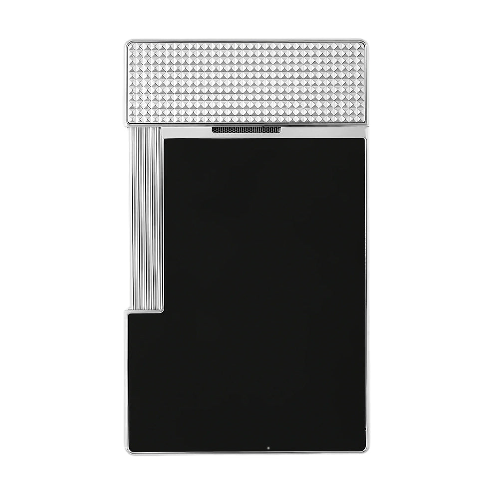 S.T. Dupont Table Lighter Lacquered Silver
