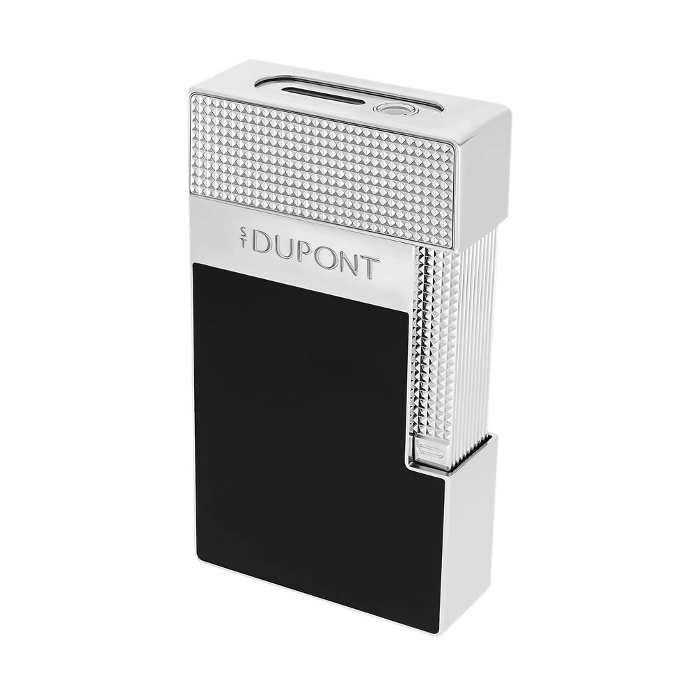 S.T. Dupont Table Lighter Lacquered Silver