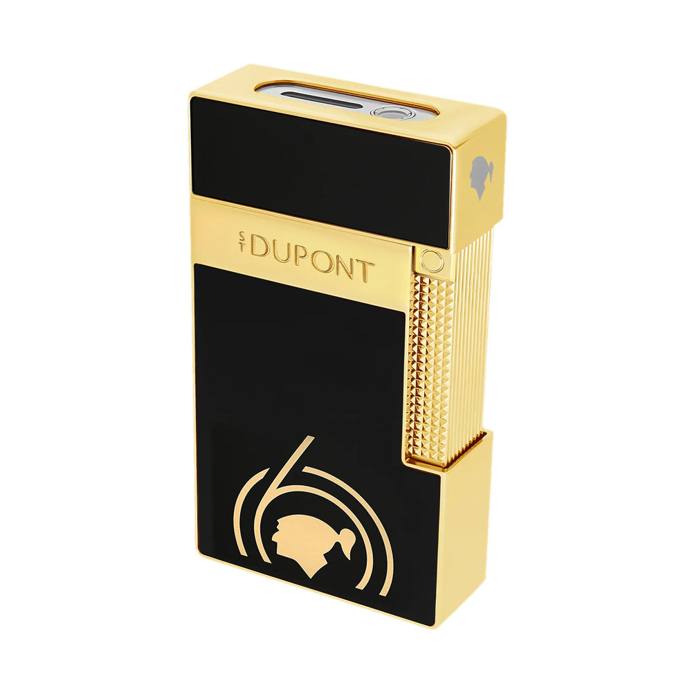 S.T. Dupont Table Lighter Lacquered Lighter Cohiba 60 Black