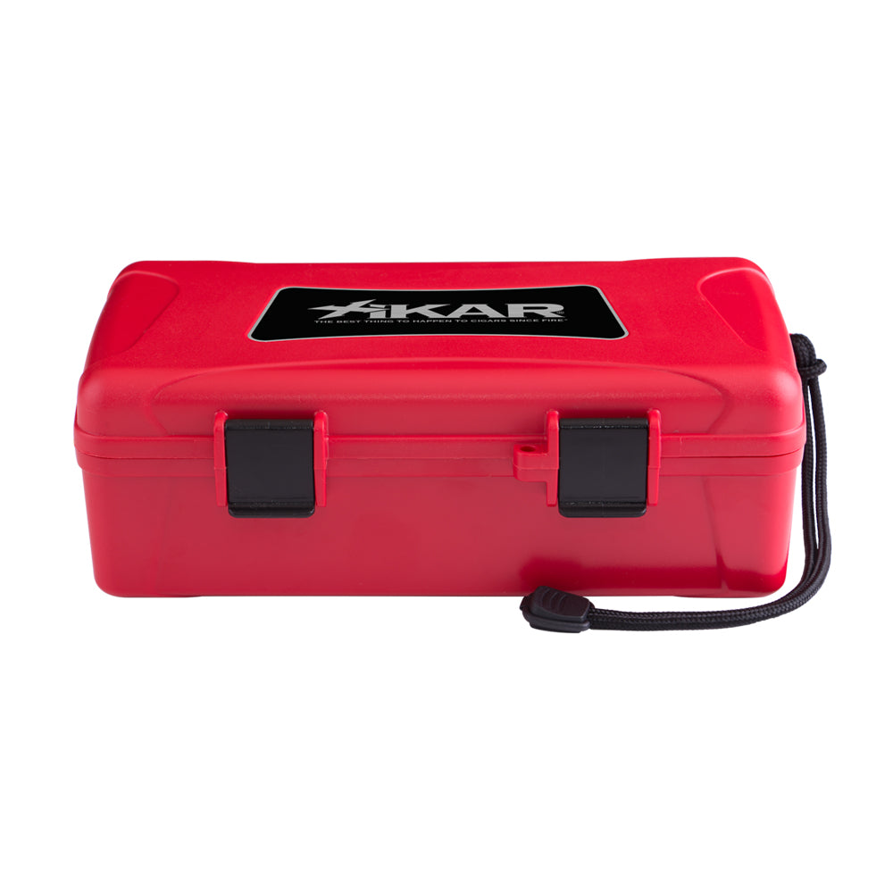 XIKAR Cigar Travel Case Red (10 Cigar Capacity)