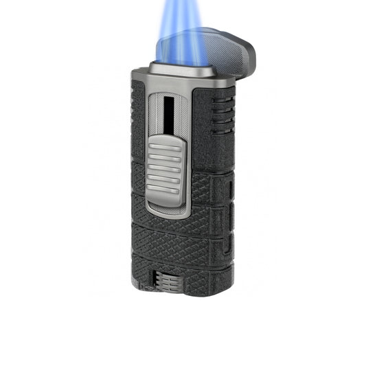 XIKAR Tactical Triple Jet Lighter Black & Gunmetal