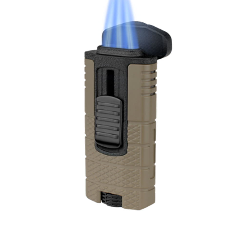 XIKAR Tactical Triple Jet Lighter Tan & Black