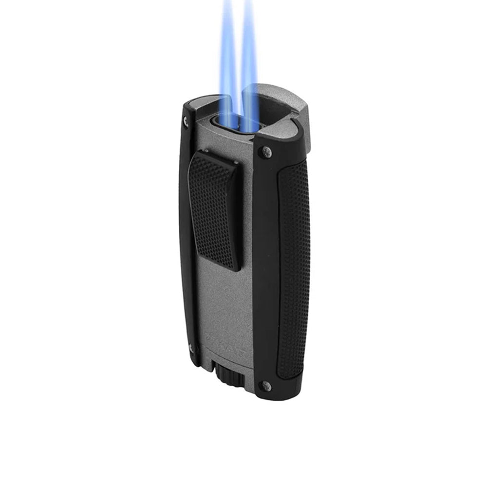 XIKAR Turismo Double Jet-Flame Lighter Matte Gray