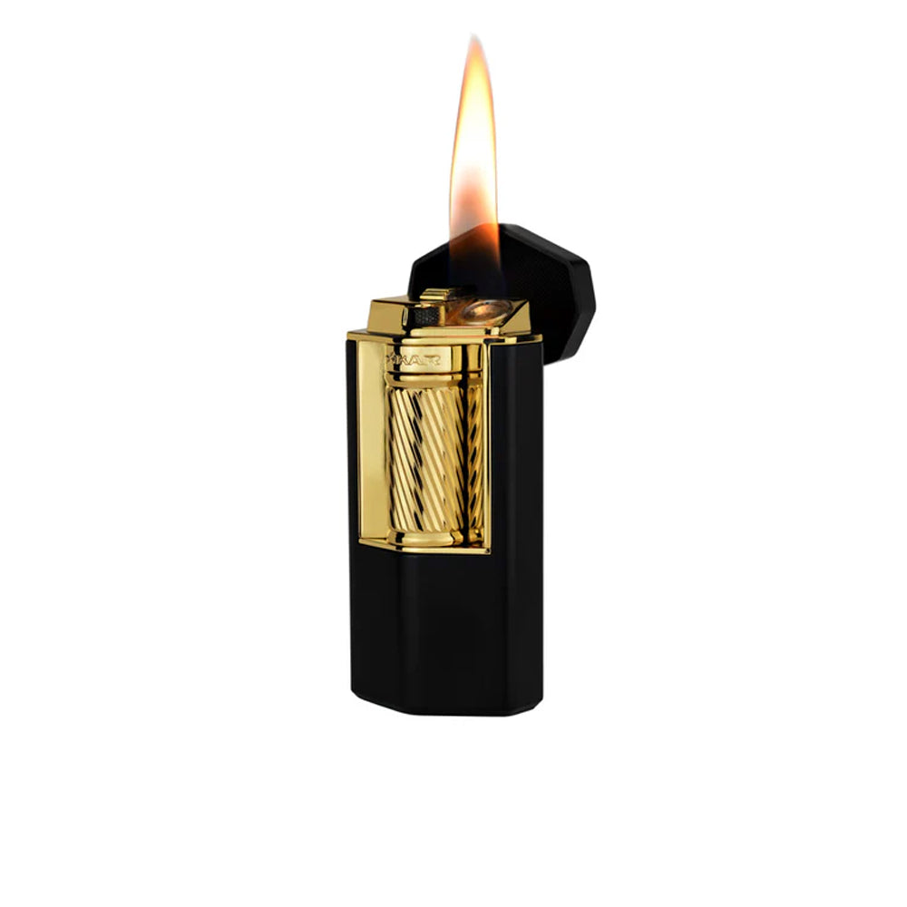 XIKAR Meridian Triple Soft Flame Lighter Black & Gold