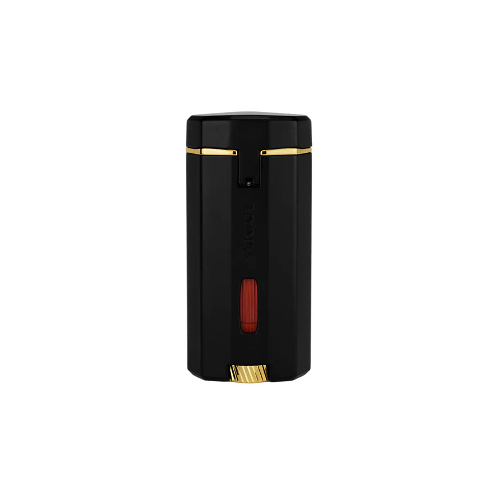 XIKAR Meridian Triple Soft Flame Lighter Black & Gold