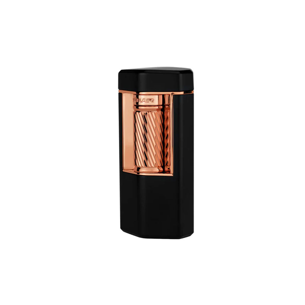 XIKAR Meridian Triple Soft Flame Lighter Black & Rose Gold