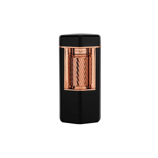 XIKAR Meridian Triple Soft Flame Lighter Black & Rose Gold