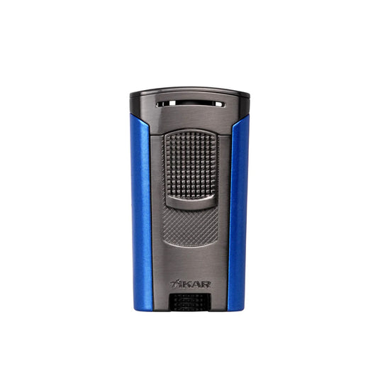 XIKAR Astral Single Jet Lighter Gunmetal & Blue