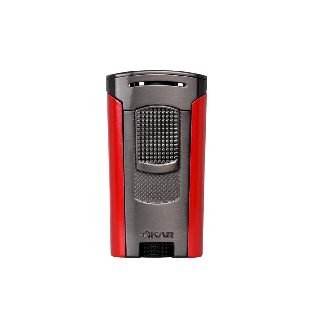 XIKAR Astral Single Jet Lighter Gunmetal & Red