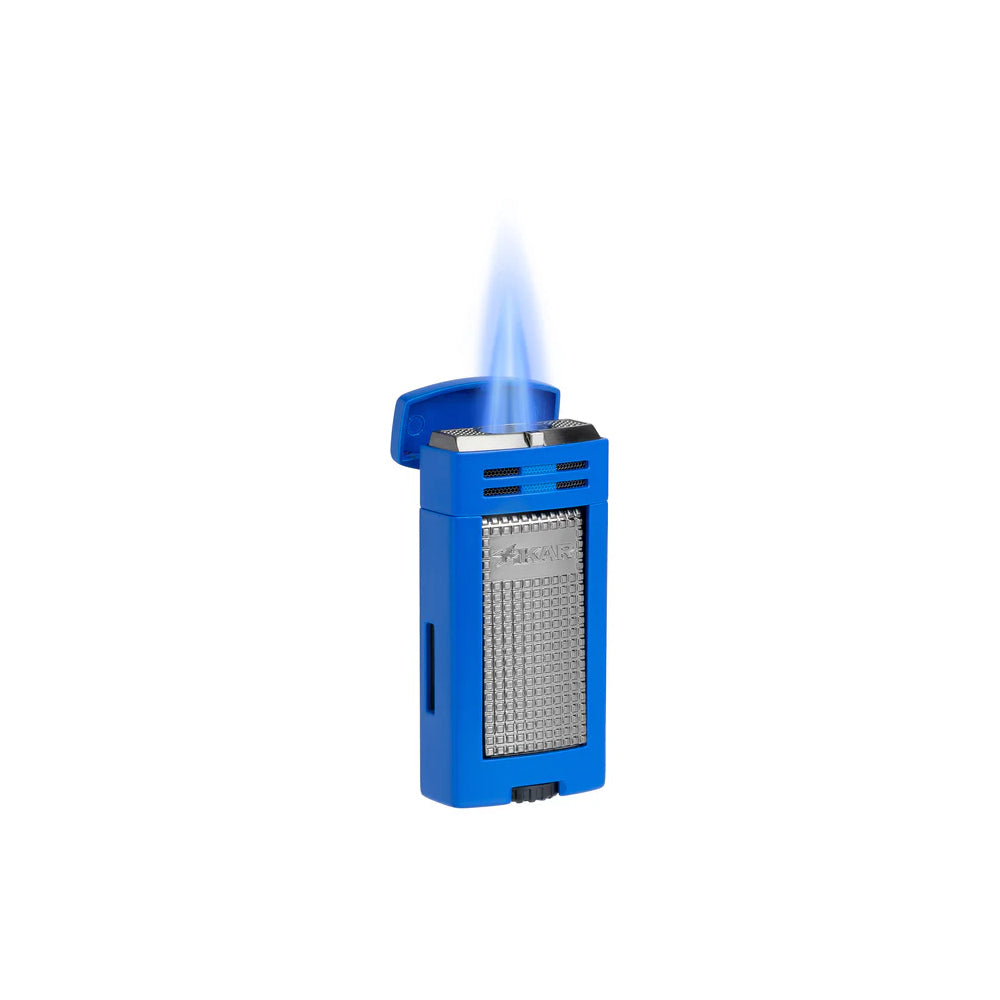 XIKAR Ion Double Jet Flame Cigar Lighter Blue
