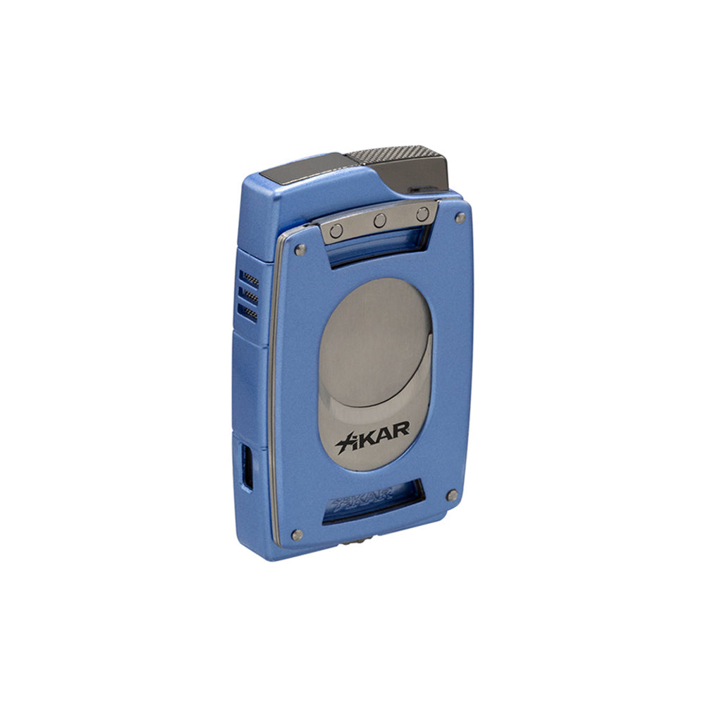 XIKAR Ultra Mag Torch Lighter / Ultra Slim Cigar Cutter Magnetic Combo – Blue